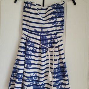 White and Blue Dress